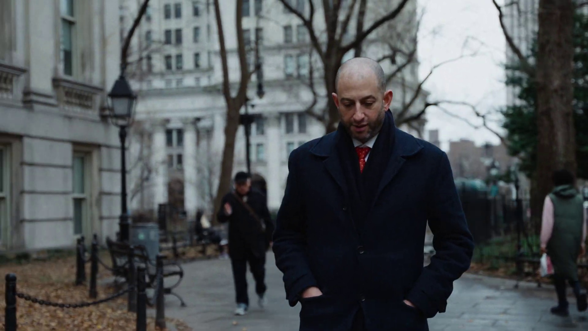 Todd Spodek walking to courthouse
